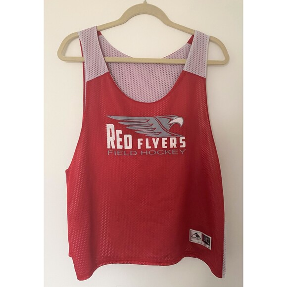 Augusta Sportswear Red Flyers Field Hockey Reversible Red White Jersey Sz L/XL - Picture 1 of 10